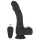 Naked Addiction - realistični vibrator z vrtenjem in sunki - črn