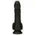 Naked Addiction - realistični vibrator z vrtenjem in sunki - črn