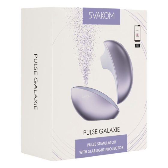Svakom Pulse Galaxie - zračni stimulator klitorisa s projektorjem (vijolična)
