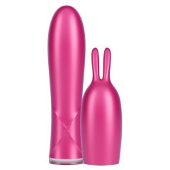   Durex Tease & Vibe - vibrator s polnilno palico in stimulatorjem klitorisa zajčka (roza)