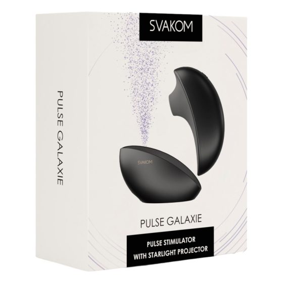 Svakom Pulse Galaxie - zračni stimulator klitorisa s projektorjem (črn)