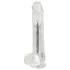 Crystal - vibrator s prisesno podlogo (prozoren)