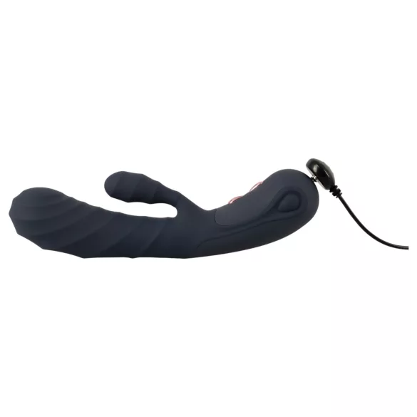 You2Toys - Oh! Rabbit vibrator z nastavkom za klitoris (črn)