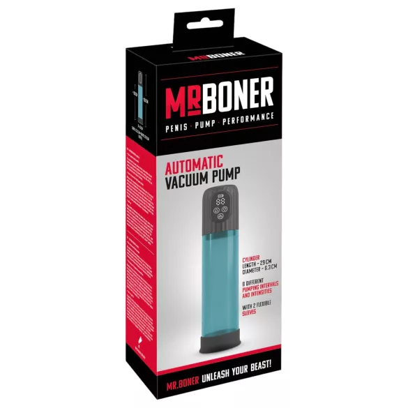 Mister Boner - avtomatska črpalka za penis - modra