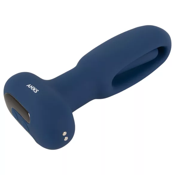 ANOS - analni vibrator z jezičkom - modra