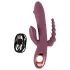 You2Toys - vibrator za ženske z vibracijami, trojni krak - vijoličen