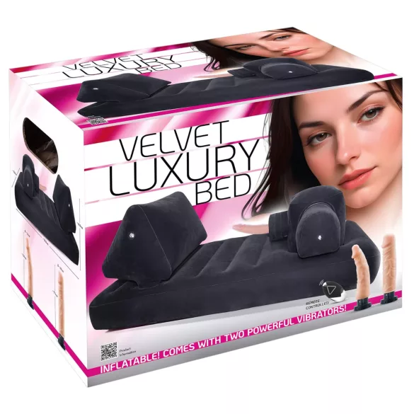 You2Toys Velvet Luxury - seks stroj z vgrajeno posteljo - črna