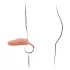 Realistixxx - vibracijski penis obroč in podaljšek - naravna barva