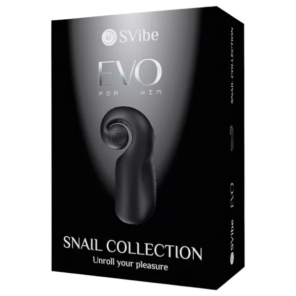 SVibe EVO - moški masturbator - vodoodporen, akumulatorski - črn