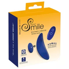   Smile - nosljive ekstra tanke vibrirajoče hlačke z daljinskim upravljalnikom (modre)