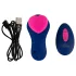 Smile RC Panty - vibrator za hlačke z daljinskim upravljanjem - modra