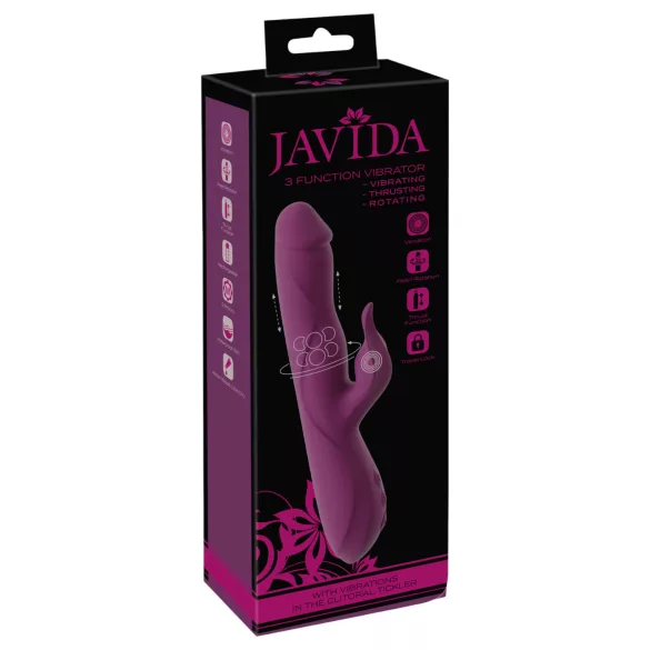 Javida - vibrator z gibanjem, rotirajočimi kroglicami, 3v1 - vijoličen