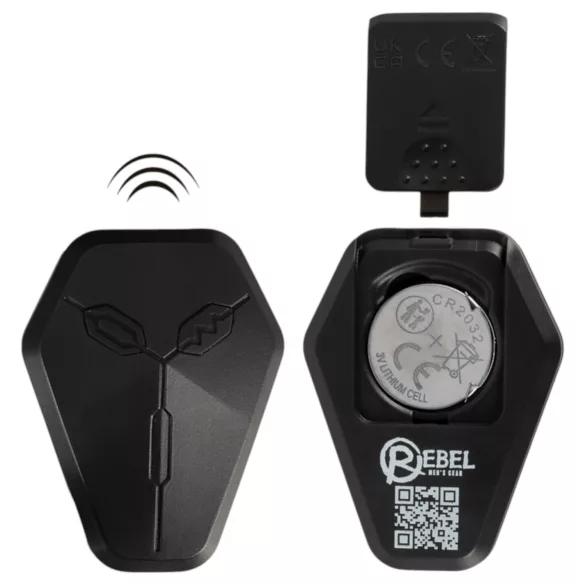 Rebel - vibrator za prostato z iztiskanjem - črn