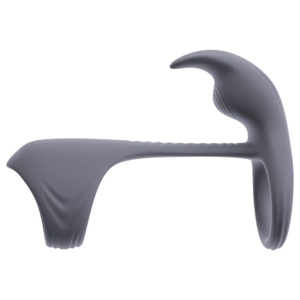 Beau Coeur Vylor - erekcijski obroč za penis in moda z vibratorjem za klitoris