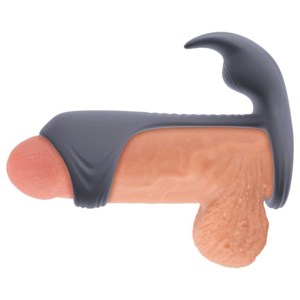 Beau Coeur Vylor - erekcijski obroč za penis in moda z vibratorjem za klitoris