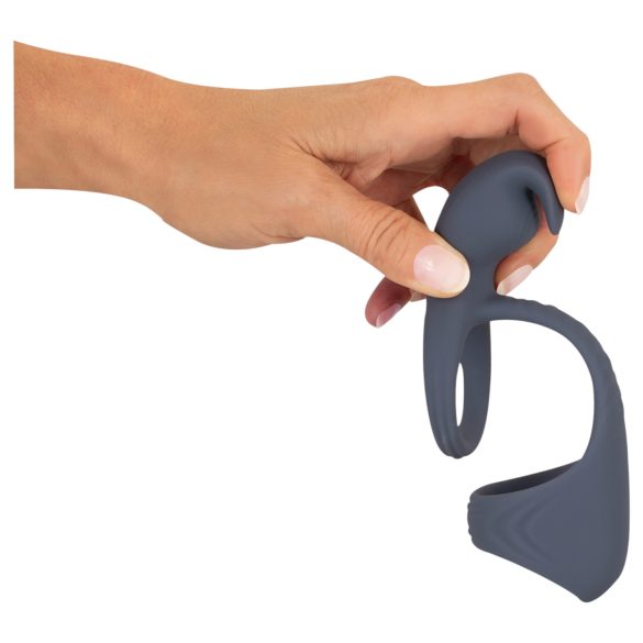 Beau Coeur Vylor - erekcijski obroč za penis in moda z vibratorjem za klitoris