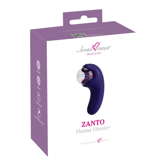 Beau Coeur Zanto - vibrator z več načini - modra