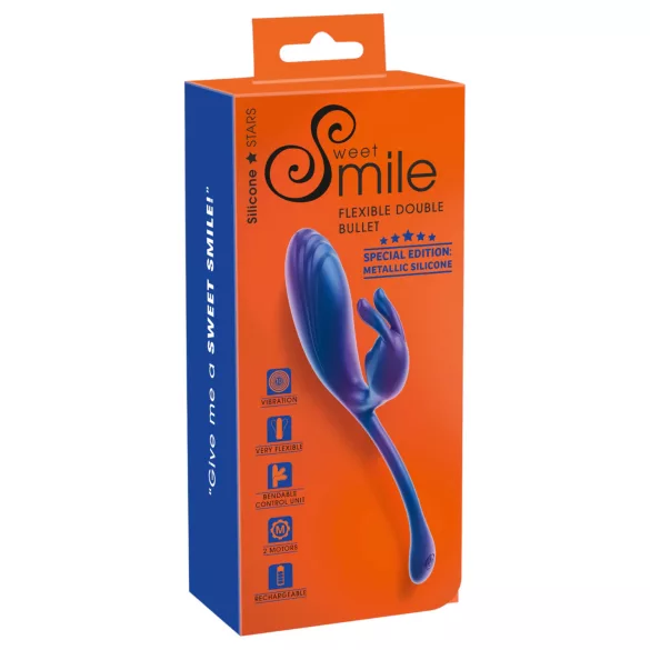 Smile - vibrator za G-točko in klitoris - modra