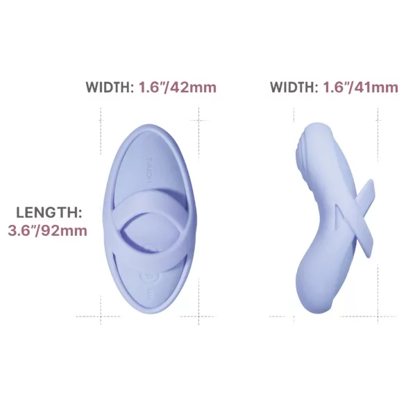 Svakom Echo 2 - aplikacijsko vodeni prstni vibrator (moder)