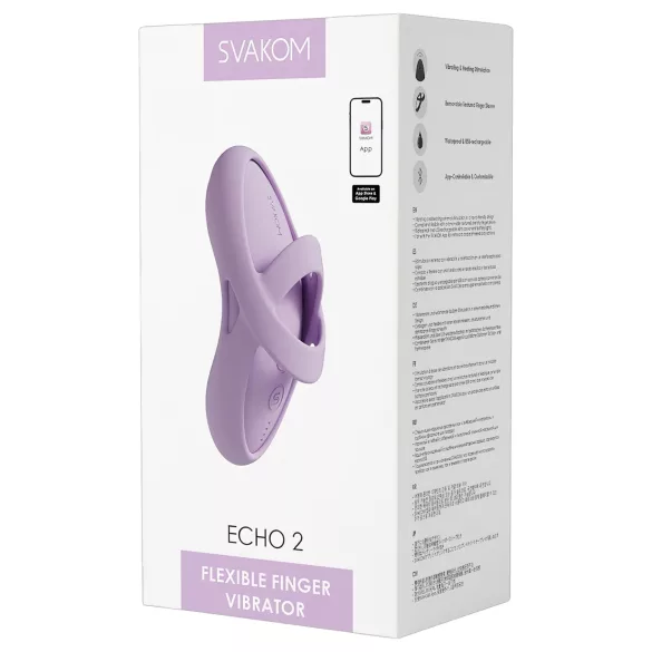 Svakom Echo 2 - vibracijski prstni stimulator - roza