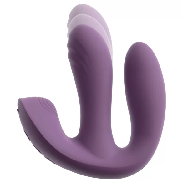 Beau Coeur Mireva - vibrator s tremi rokavi - daljinski upravljalnik - vijoličen