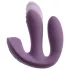 Beau Coeur Mireva - vibrator s tremi rokavi - daljinski upravljalnik - vijoličen
