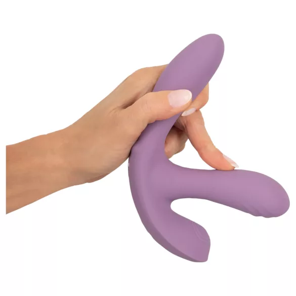 Beau Coeur Mireva - vibrator s tremi rokavi - daljinski upravljalnik - vijoličen