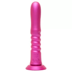   ROMP Jiggle - potisni vibrator z vakuumskim priseskom (rožnata)