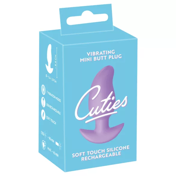 Cuties Mini - analni vibrator - majhen plug - vijoličen