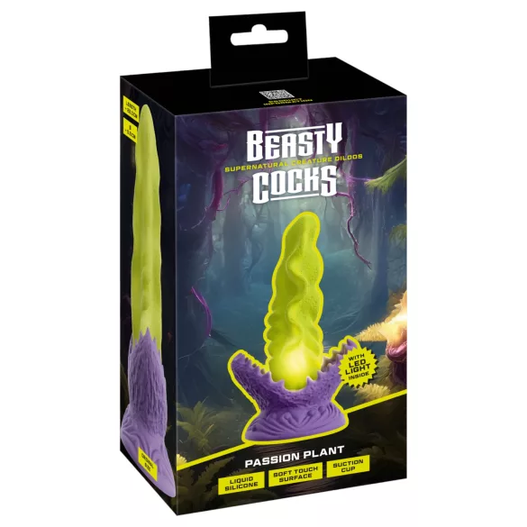 Beasty Cocks - dildo - svetleči učinek - zelen