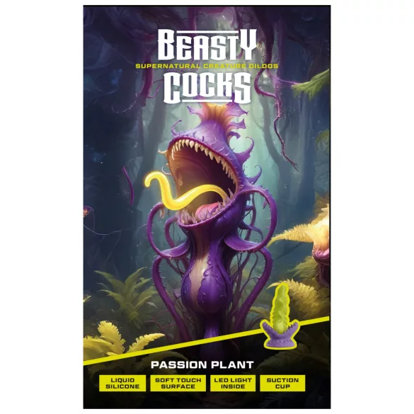 Beasty Cocks - dildo - svetleči učinek - zelen
