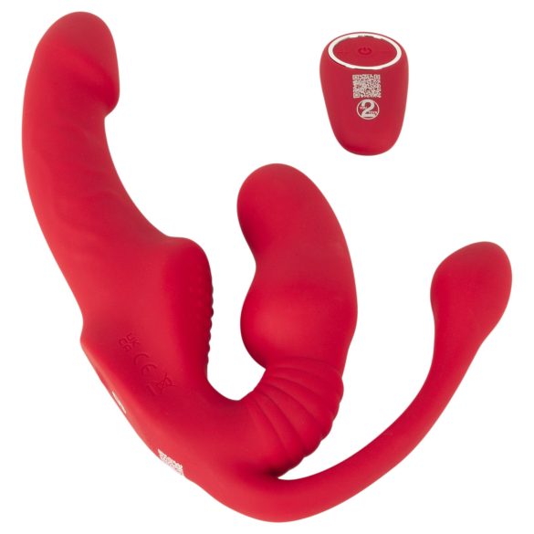You2Toys Strapless - pripenljivi 3-kraki vibrator (roza)