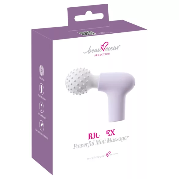 Beau Coeur Rionex - mini vibrator za masažo - vijoličen