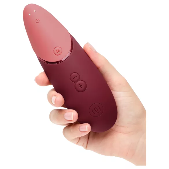 Womanizer Next - polnilni stimulator klitorisa z zračnimi valovi - bordo