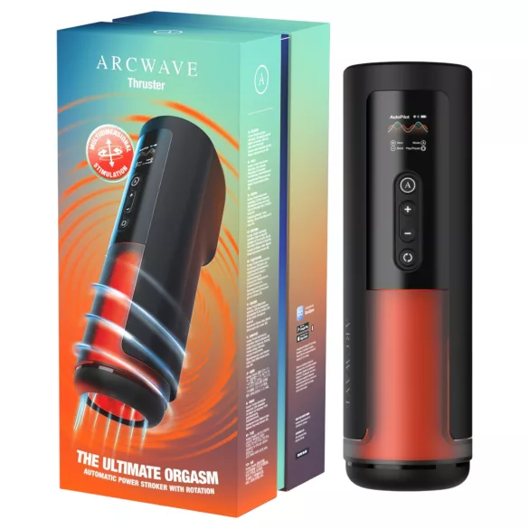 Arcwave Thruster - potiskajoči in vrtljivi avtomatski masturbator (črn)