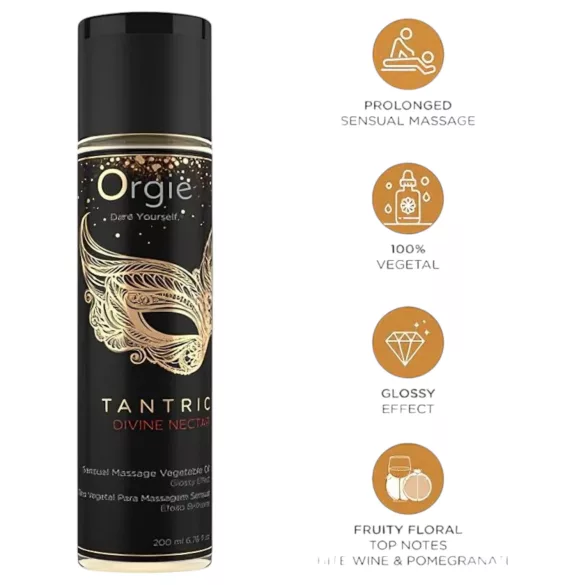Orgie - senzualno masažno olje - tantra - 200 ml