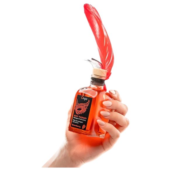 Orgie - masažno olje komplet - jagoda