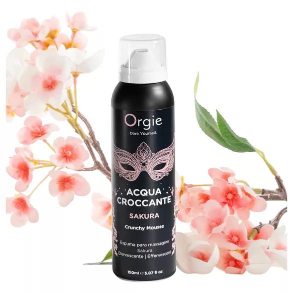 Orgie - masažni mousse - vonj češnjevega cveta - 150 ml