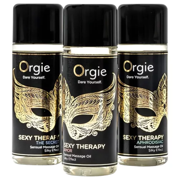 Orgie Sexy Therapy - masažno olje set - občutkov polno - 3x30 ml
