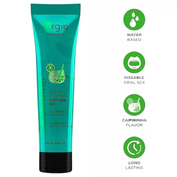 Orgie - jedilno lubrikant gel - tropski okus - 100 ml