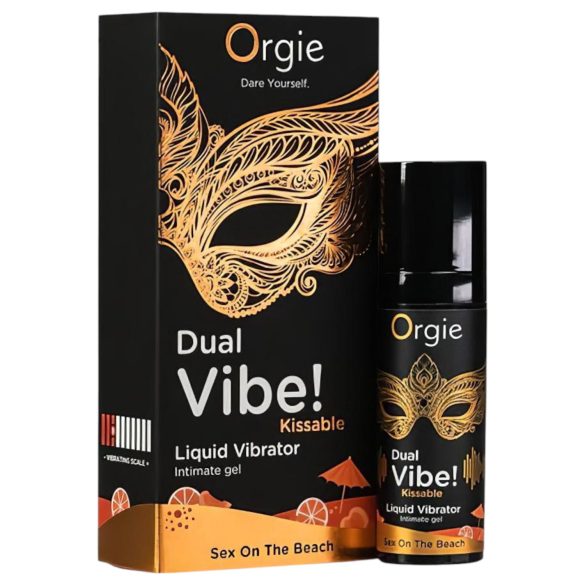Orgie Dual Vibe - unisex tekoči vibrator - Seks na plaži (15ml)