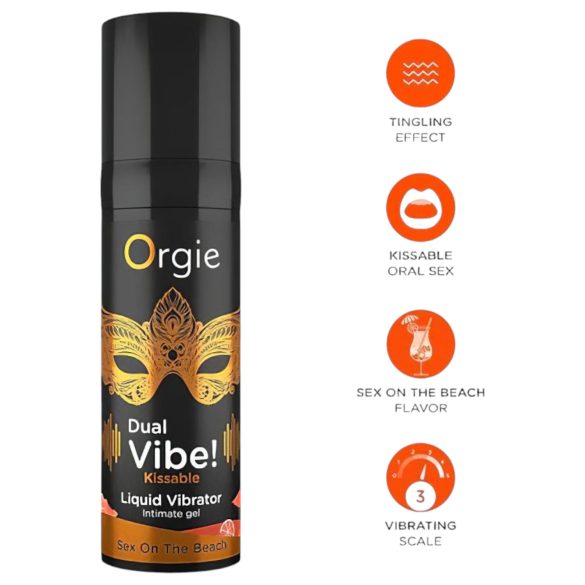 Orgie Dual Vibe - unisex tekoči vibrator - Seks na plaži (15ml)