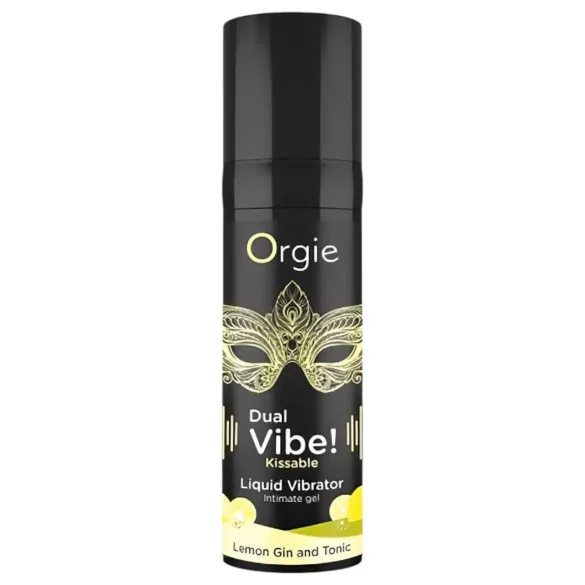Orgie Dual Vibe - uniseks tekoči vibrator - Gin Tonic (15 ml)