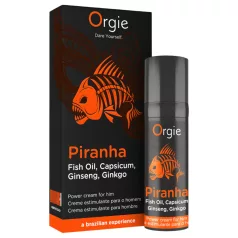   Orgie Piranha Power Cream - stimulativna krema za povečanje potence za moške (15 ml)