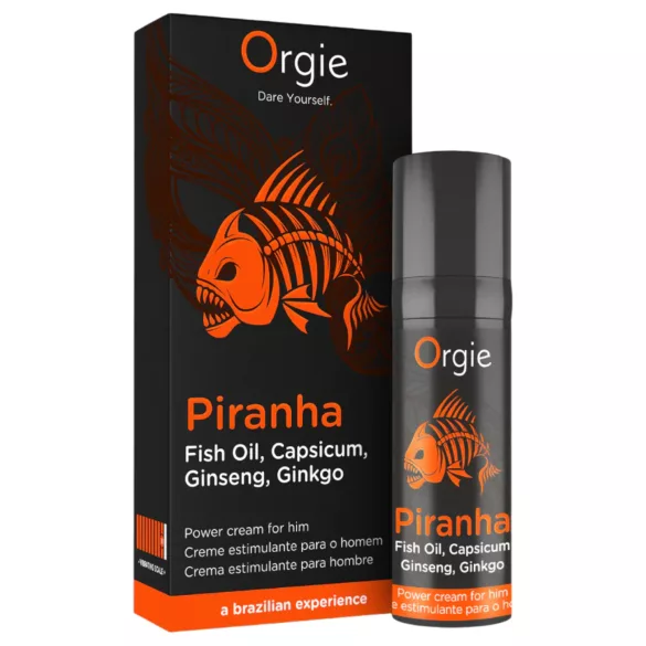 Orgie Piranha Power Cream stimulativna krema za moške (15 ml)