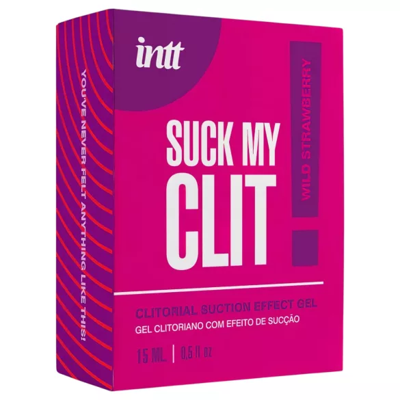 Intt Suck My Clit - gel za stimulacijo klitorisa za ženske - jagoda (15 ml)