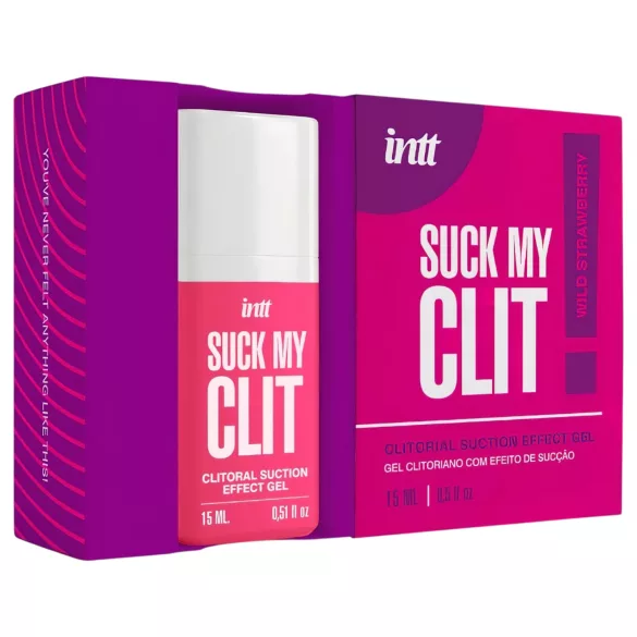 Intt Suck My Clit - gel za stimulacijo klitorisa za ženske - jagoda (15 ml)