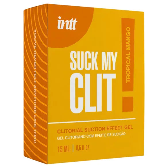 Intt Suck My Clit - gel za stimulacijo klitorisa za ženske - mango (15 ml)