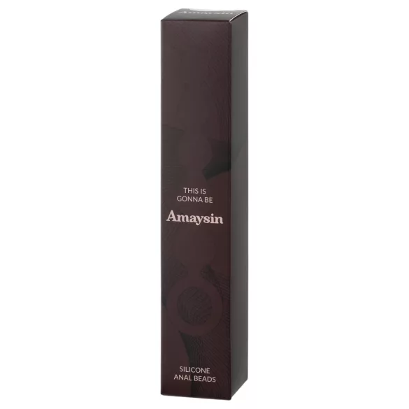 Amaysin - silikonske analne kroglice (črne)