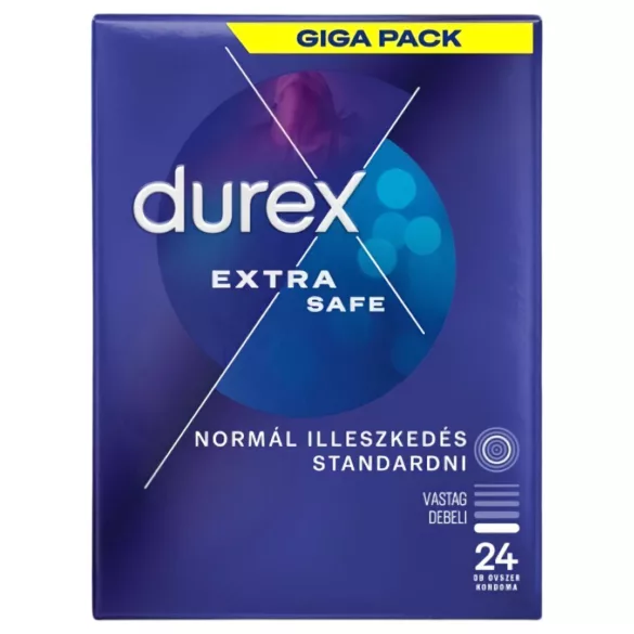 Durex - kondomi za varnost - ekstra debeli - 24 kos
